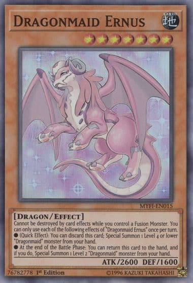 Dragonmaid Ernus Mystic Fighters Yu-Gi-Oh! card