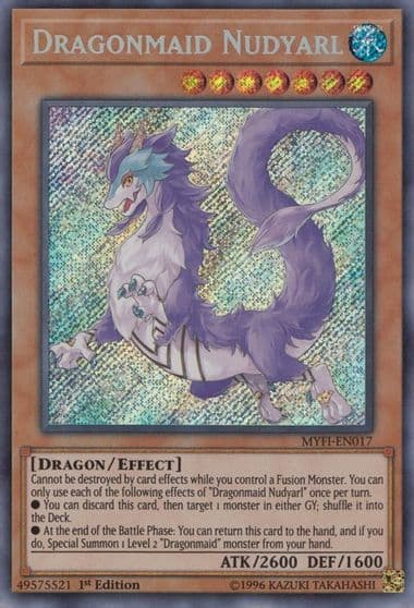 Dragonmaid Nudyarl Mystic Fighters Yu-Gi-Oh! card
