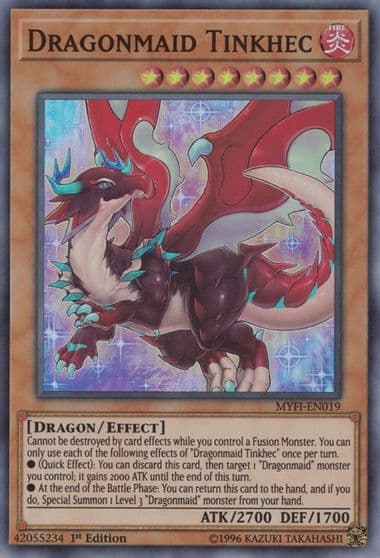 Dragonmaid Tinkhec Mystic Fighters Yu-Gi-Oh! card