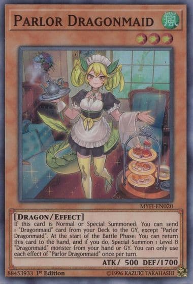 Parlor Dragonmaid Mystic Fighters Yu-Gi-Oh! card