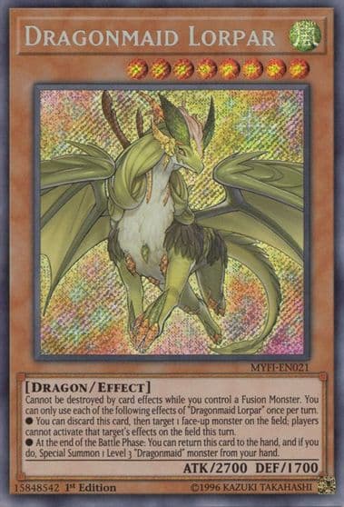 Dragonmaid Lorpar Mystic Fighters Yu-Gi-Oh! card