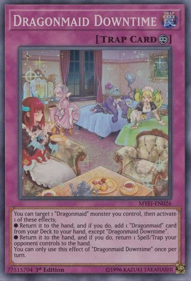 Dragonmaid Downtime Mystic Fighters Yu-Gi-Oh! card