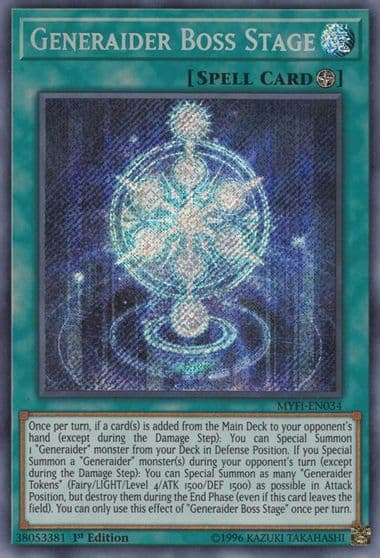 Generaider Boss Stage Mystic Fighters Yu-Gi-Oh! card