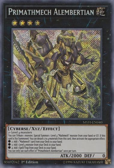 Primathmech Alembertian Mystic Fighters Yu-Gi-Oh! card