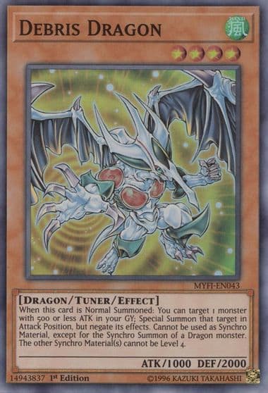 Debris Dragon Mystic Fighters Yu-Gi-Oh! card