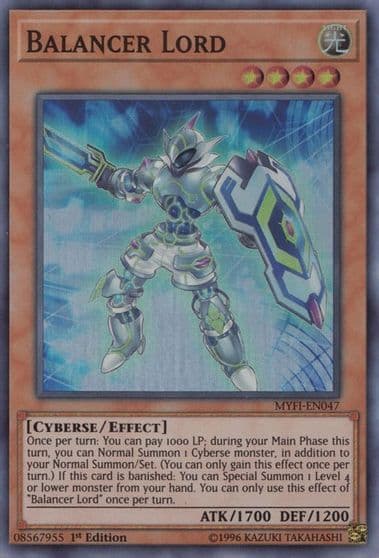 Balancer Lord Mystic Fighters Yu-Gi-Oh! card