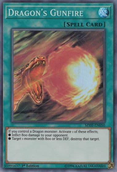 Dragons Gunfire Mystic Fighters Yu-Gi-Oh! card