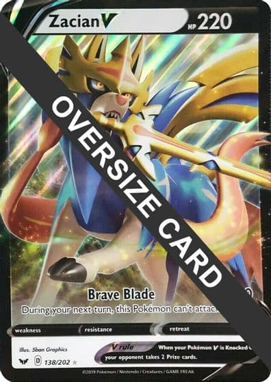 Zacian V Jumbo Cards Pokemon card