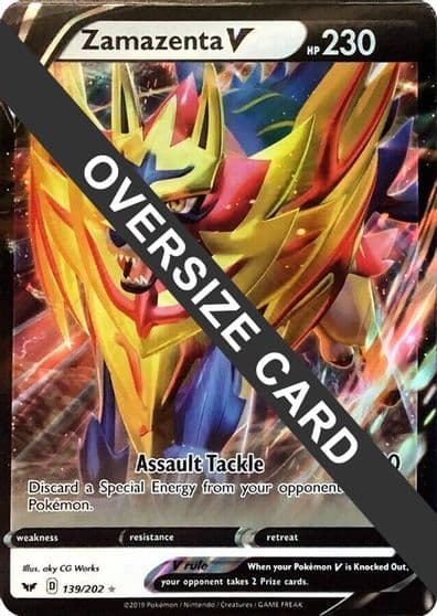 Zamazenta V Jumbo Cards Pokemon card