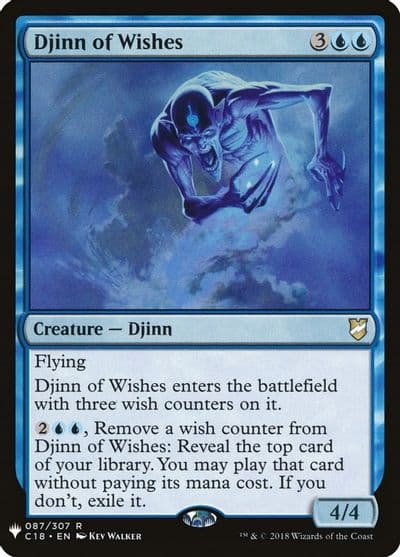 Djinn of Wishes The List Reprints Magic card