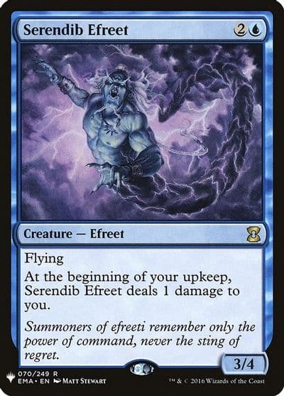 Serendib Efreet The List Reprints Magic card
