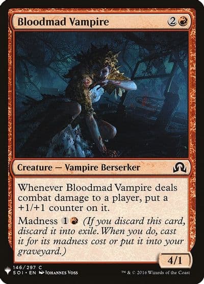 Bloodmad Vampire The List Reprints Magic card