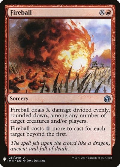 Fireball IMA The List Reprints Magic card