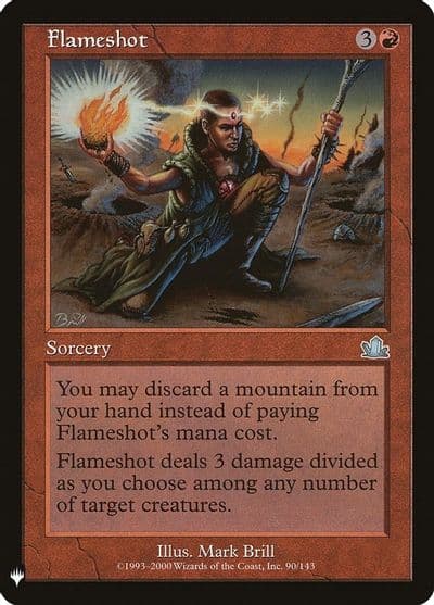 Flameshot The List Reprints Magic card