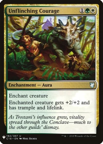 Unflinching Courage The List Reprints Magic card