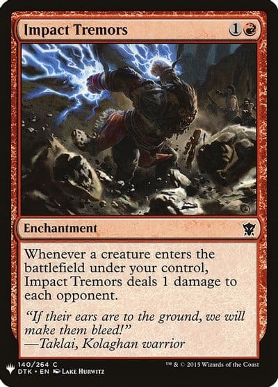 Impact Tremors DTK The List Reprints Magic card