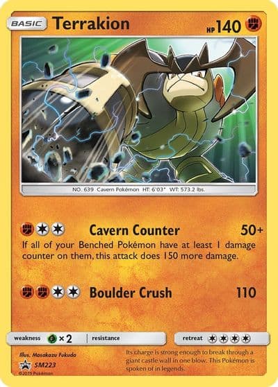 Terrakion - SM223 SM Promos Pokemon card