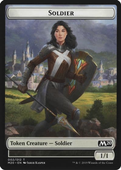 Soldier Zombie Double Sided Token Magic Game Night 2019 Magic card