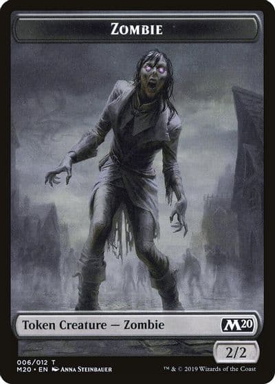 Zombie Wolf Double Sided Token Magic Game Night 2019 Magic card