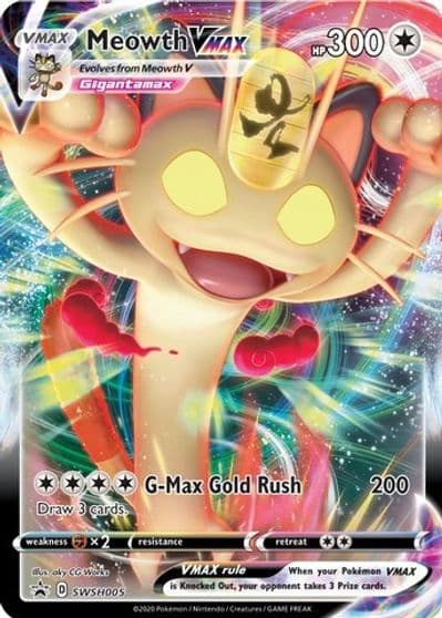 Meowth VMAX - SWSH005 SWSH: Sword & Shield Promo Cards Pokemon card