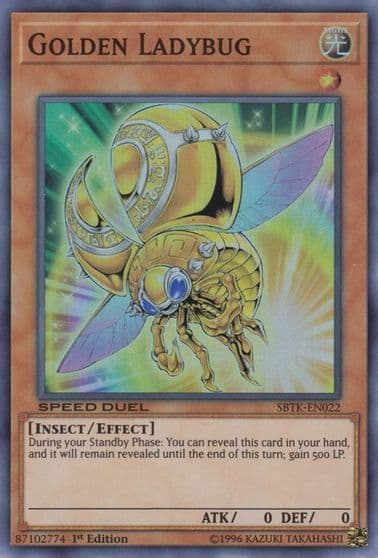 Golden Ladybug Speed Duel: Trials of the Kingdom Yu-Gi-Oh! card