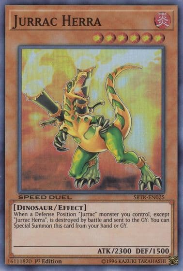 Jurrac Herra Speed Duel: Trials of the Kingdom Yu-Gi-Oh! card