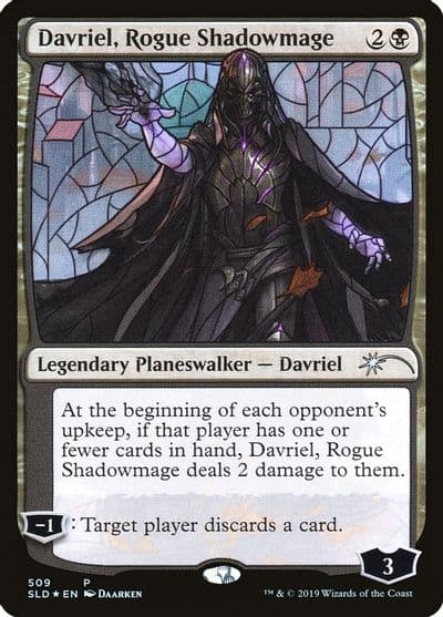 Davriel Rogue Shadowmage Stained Glass Secret Lair Drop Series Magic card