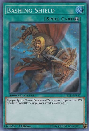 Bashing Shield Speed Duel: Trials of the Kingdom Yu-Gi-Oh! card