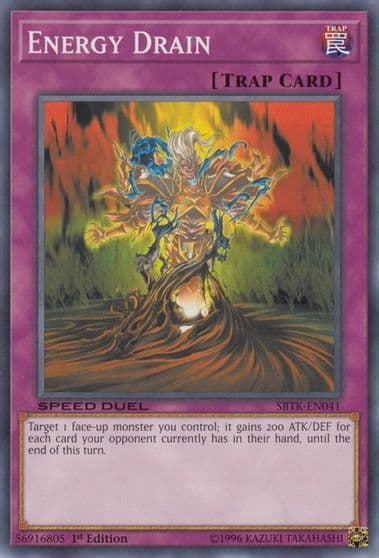 Energy Drain Speed Duel: Trials of the Kingdom Yu-Gi-Oh! card