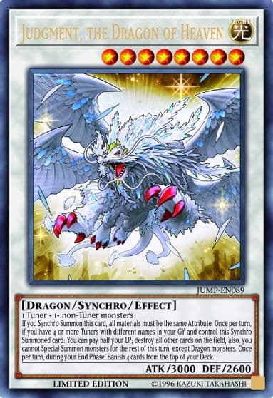 Judgment the Dragon of Heaven Shonen Jump Magazine Promos Yu-Gi-Oh! card