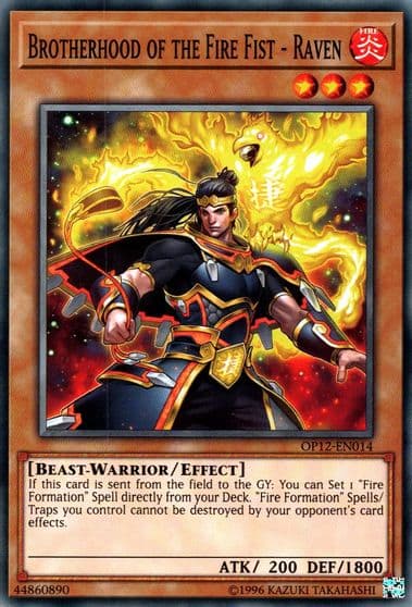 Brotherhood of the Fire Fist Raven OTS Tournament Pack 12 Yu-Gi-Oh! card