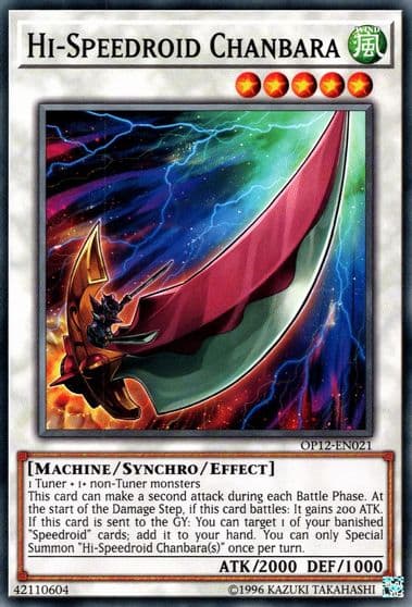 Hi Speedroid Chanbara OTS Tournament Pack 12 Yu-Gi-Oh! card