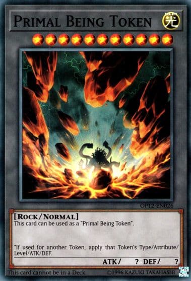 Primal Being Token OTS Tournament Pack 12 Yu-Gi-Oh! card