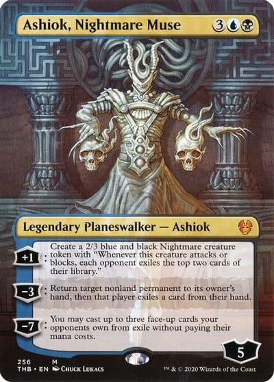 Ashiok Nightmare Muse Borderless Theros Beyond Death Magic card