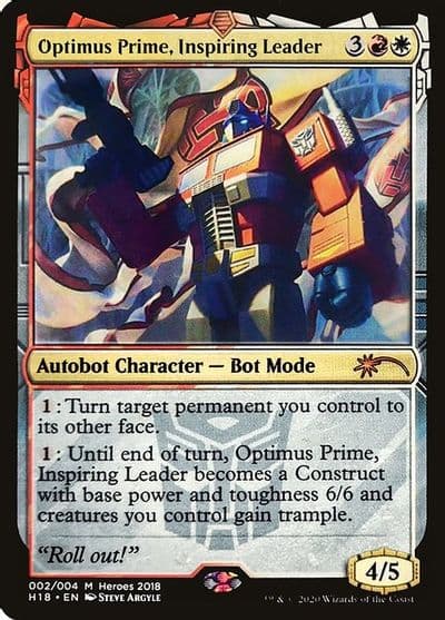 Optimus Prime Inspiring Leader Unique and Miscellaneous Promos Magic card