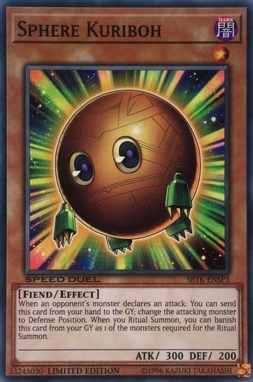 Sphere Kuriboh Speed Duel: Trials of the Kingdom Yu-Gi-Oh! card