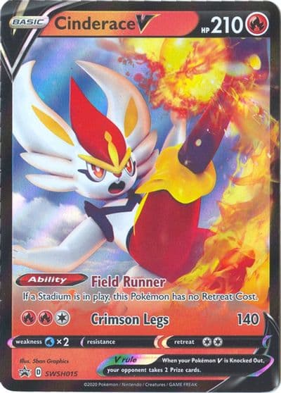 Cinderace V - SWSH015 SWSH: Sword & Shield Promo Cards Pokemon card