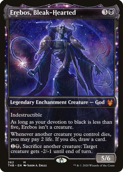 Erebos Bleak Hearted Showcase Theros Beyond Death Magic card