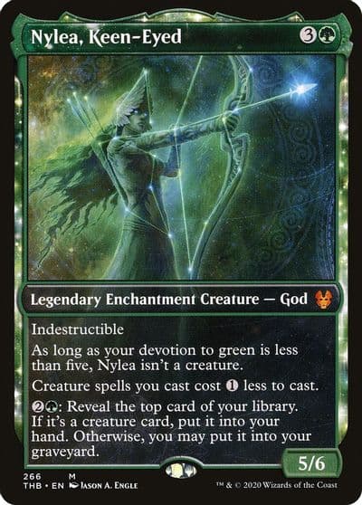 Nylea Keen Eyed Showcase Theros Beyond Death Magic card