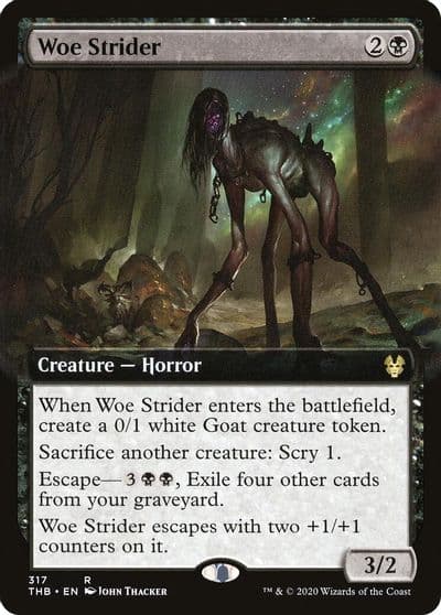 Woe Strider Extended Art Theros Beyond Death Magic card