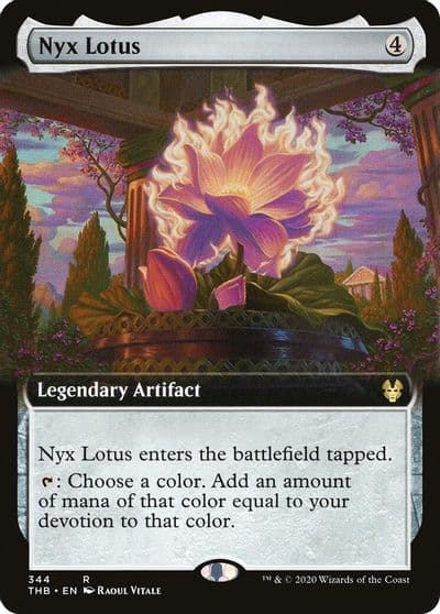 Nyx Lotus Extended Art Theros Beyond Death Magic card
