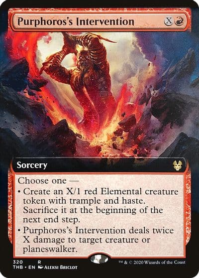 Purphoross Intervention Extended Art Theros Beyond Death Magic card