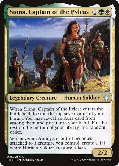 Siona Captain of the Pyleas Theros Beyond Death Magic card