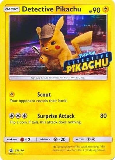 Detective Pikachu - SM170 (Stamped) SM Promos Pokemon card