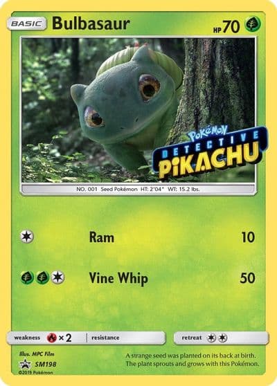 Bulbasaur - SM198 (Detective Pikachu Stamped) SM Promos Pokemon card