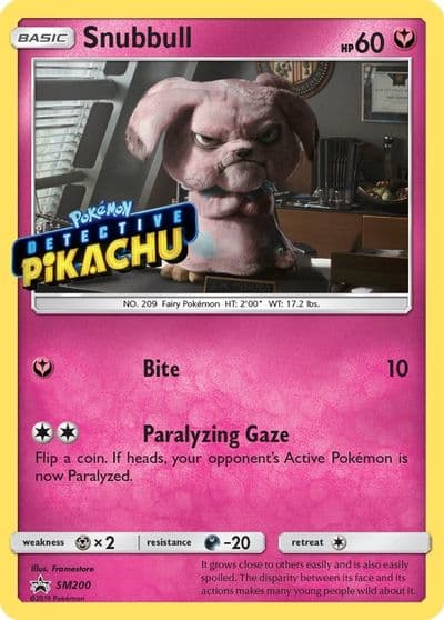 Snubbull - SM200 (Detective Pikachu Stamped) SM Promos Pokemon card