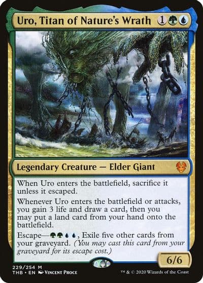 Uro Titan of Natures Wrath Theros Beyond Death Magic card