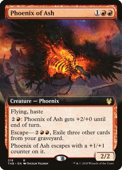 Phoenix of Ash Extended Art Theros Beyond Death Magic card