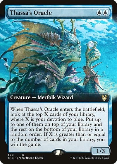 Thassas Oracle Extended Art Theros Beyond Death Magic card