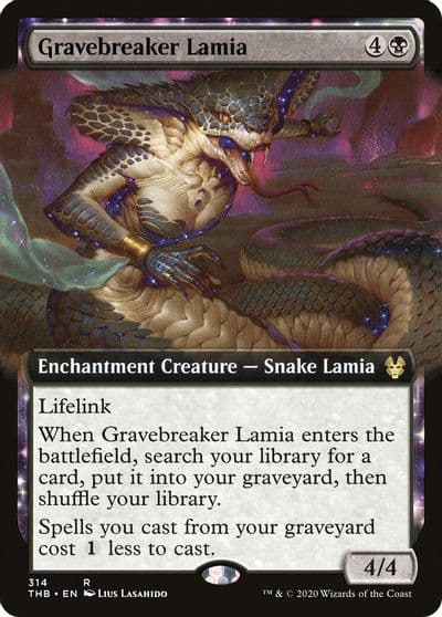 Gravebreaker Lamia Extended Art Theros Beyond Death Magic card